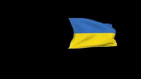 3D Rendering of the flag of Ukraine waving in the wind