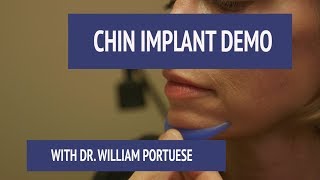 Chin Implant Demo With Seattle Portland Facial Plastic Surgeon Dr William Portuese