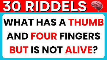 30 Tricky and Funny Riddles to test your Brain | Can you solve them all?