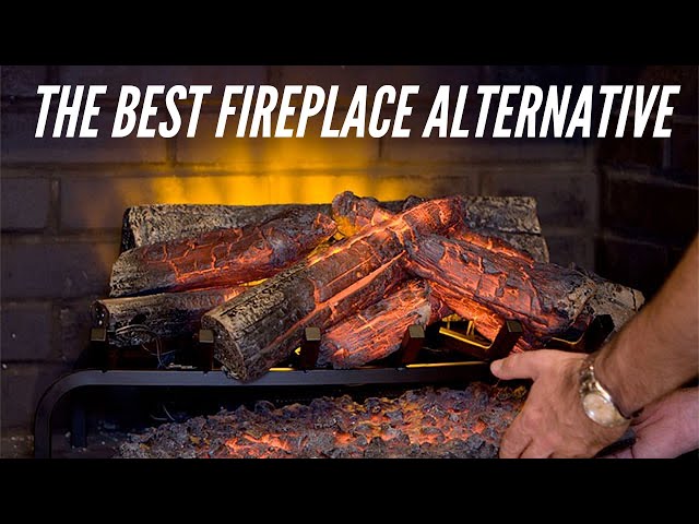 Hampton Bay LED Log Set Review: Electric Fireplace with Heater - YouTube