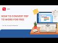 Best Free PDF to Word Converter (No Watermark) | JOPDF