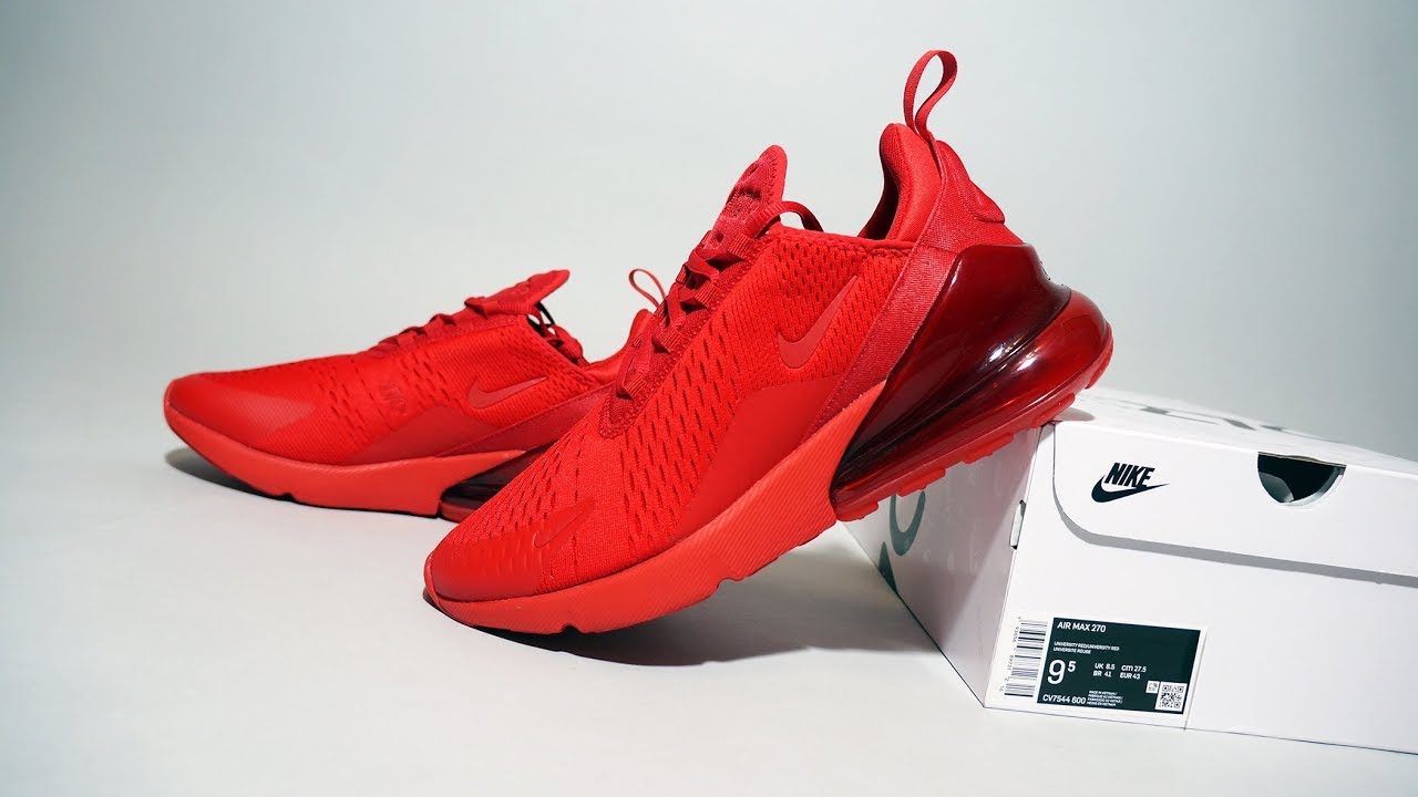 Nike Air Max 270 University Red Cv7544 600 Youtube