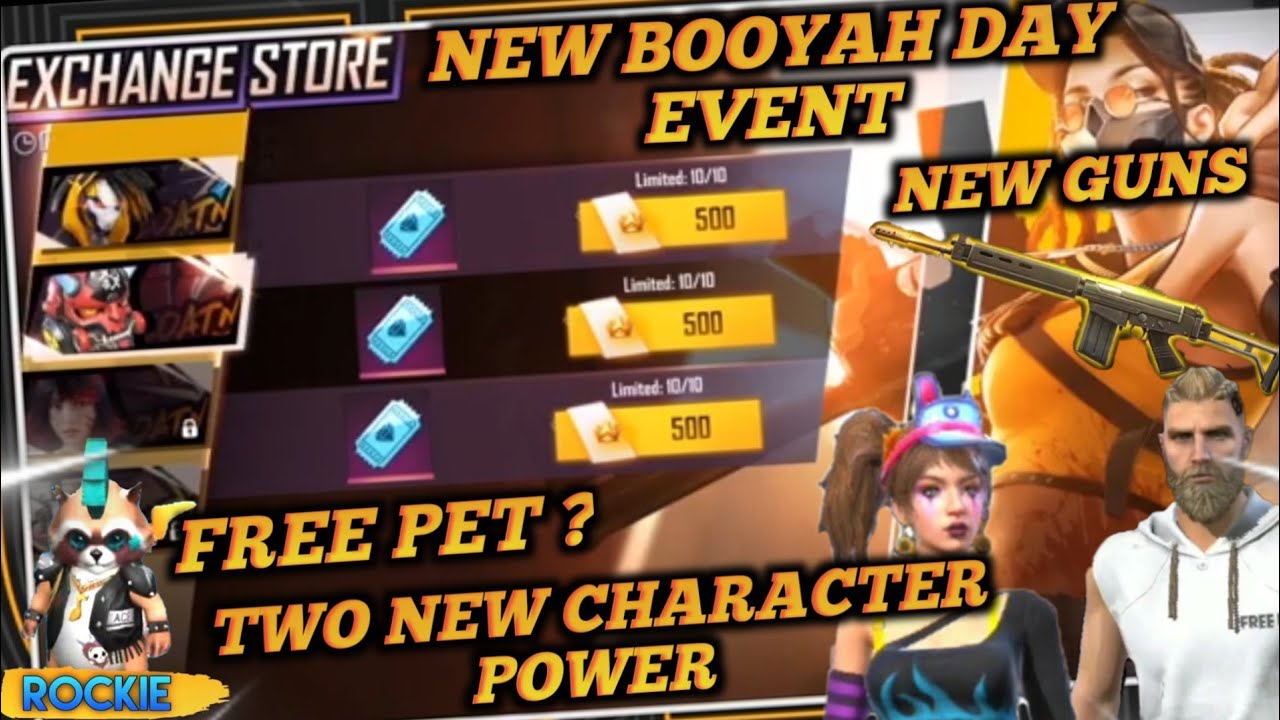 How To Get Free New Pet Vouchers And New Booyah Day Event Details New Upcoming Surprise Updates Youtube