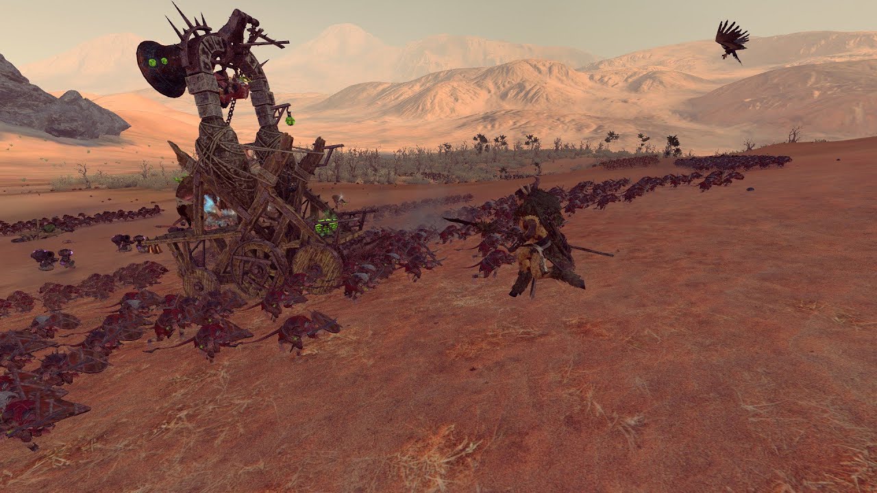 Total War Warhammer 2 Battle Wood Elves vs Skaven Can't Mortar Rudolph! YouTube