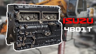 Rebuilding an excavator engine: prepping the block (Hitachi EX120-2/Isuzu 4BD1T)