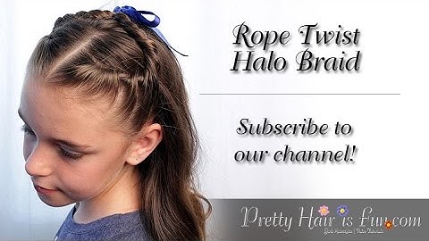How To Do a Rope Twist Halo Braid Tutorial | Pretty Hair is Fun