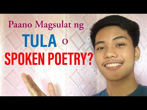 Video: Paano Magsulat Ng Tulang Ingles