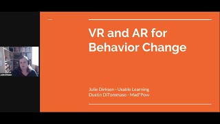 #LearningCollective: VR and AR for Behavior Change