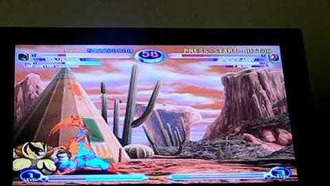 PS2 James Marvel Vs Capcom 2 PlayThrough Part 2 Akuma Captain Comando & Wolverine 2.AVI