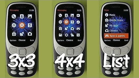 Nokia 3310 Change Menu View and Create Shortcut Go To Menu List