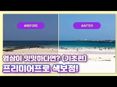 [프리미어프로 강좌] 인생영상 만들기 꿀팁! 영상 색감/색상 보정 기초편!  / (premiere pro color tutorial)