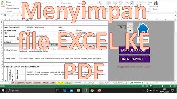 Menyimpan file EXCEL KE PDF