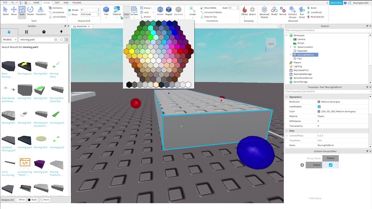 Roblox Studio How To Make Parts Move