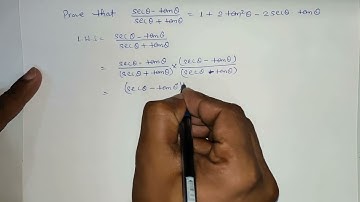 sec theta - tan theta/ sec theta + tan theta = 1-2 sec theta tan theta +2tan^2 theta