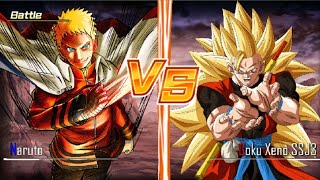 Battle Naruto vs Goku Xeno SSJ3