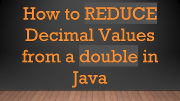 How to REDUCE Decimal Values from a double in Java