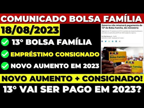 ⚠️ PREPARE-SE! LULA confirma MUDANÇAS no BOLSA FAMÍLIA – 13° + EMPRÉSTIMO CONSIGNADO + AUMENTO