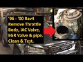 1996 - 2000 Toyota Rav4 DIY Remove Throttle Body, IAC Valve, EGR Valve, EGR Pipe, with Bench Tests