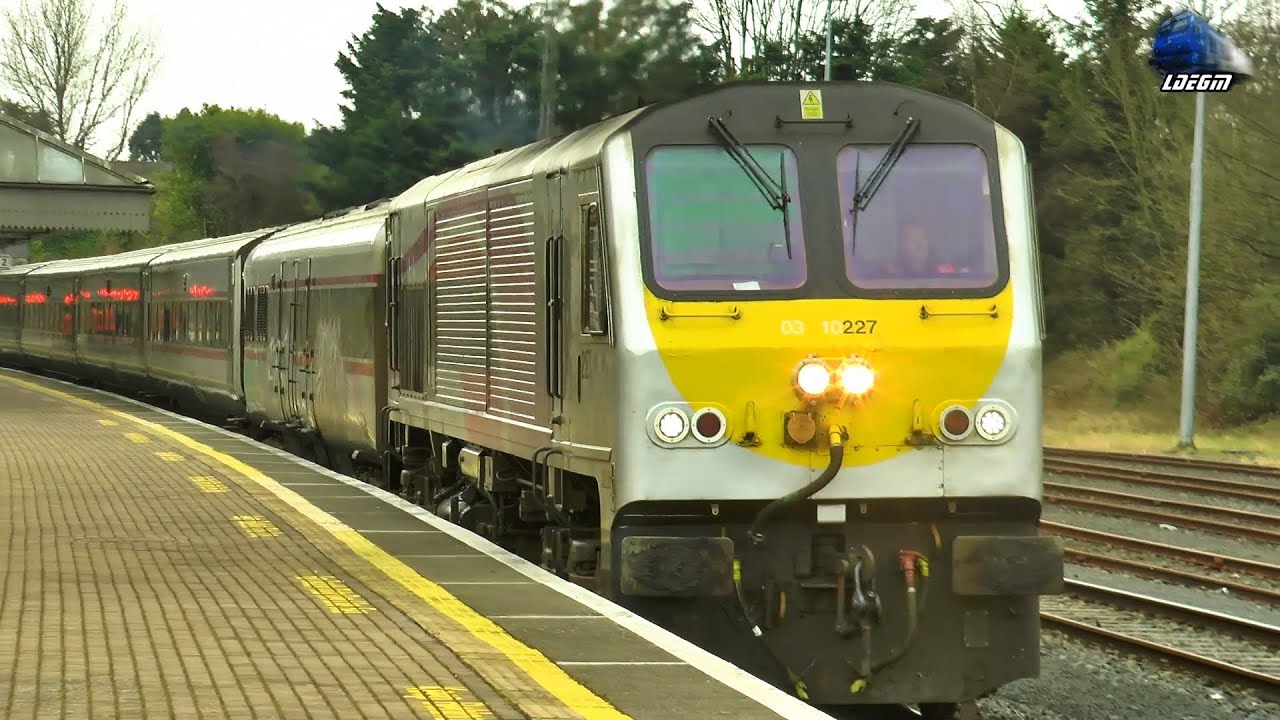 Passenger Trains in Dundalk Railway Station - 07 February 2023