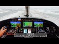 Citation cj3 ils approach in bad weather