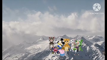 Mickey and friends falling Add round 1