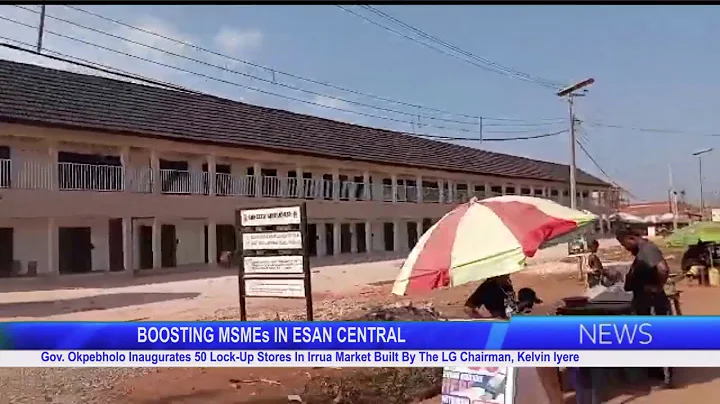 Gov. Okpebholo Inaugurates 50 Lock-Up Stores At Irrua Market Built By The LG Chairman, Kelvin Iyere