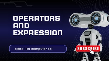 Operators/Expression/Types of operator/python tutorial/class 11th/computer science