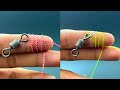 The Easiest and Best Swivel Binding Method - Fishing knot tutorial