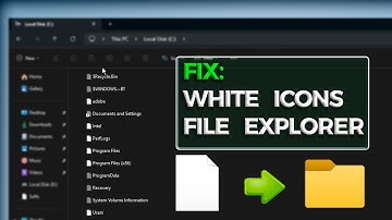 How I Fixed White or Blank Files and Folder Icons in Windows 11
