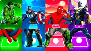 Telis Hop EDM & Phonk Rush - Hulk vs Captain America vs Spider-Man vs Thanos