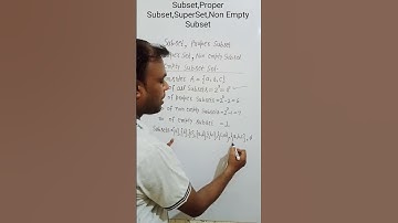 Superset#subset#proper#subset#empty#non#empty#subset