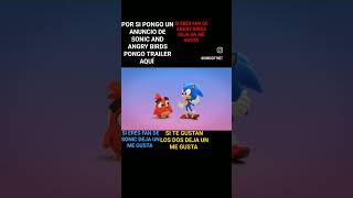 ANGRY BIRDS Y SONIC