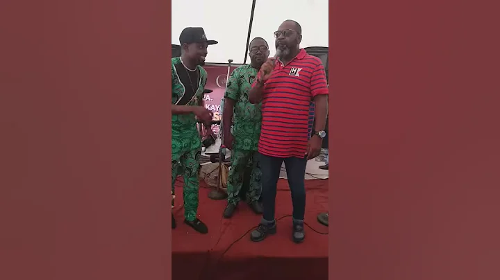 Mc Abbey with Funsho Adeolu Nigeria Nollywood Actor