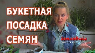 Посадка семян цветов букетным способом. Советы от Ольги Вороновой. Букетная посадка.