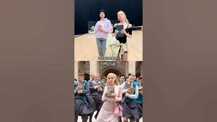 Ariana Grande rehearsal for What Is This Feeling for Wicked movie