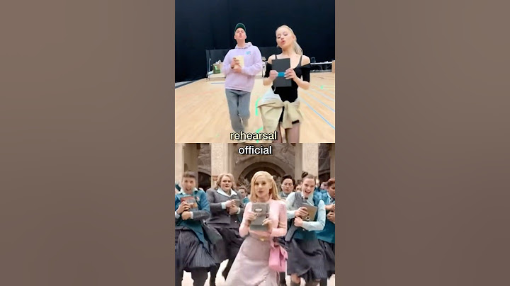 Ariana Grande rehearsal for What Is This Feeling for Wicked movie
