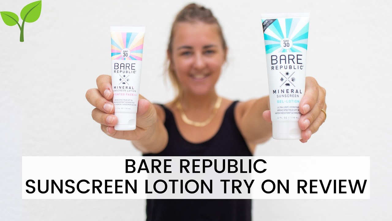 bare republic face gel lotion