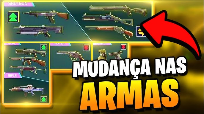 armas que foram nerfadas no free fire