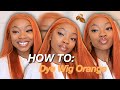 HOW TO DYE YOUR WIG ORANGE/GINGER: Beginner Friendly Ft. Amanda Hair