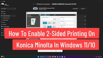 How to Enable 2-Sided Printing on Konica Minolta In Windows 11/10
