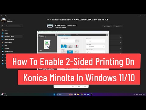 How to Enable 2-Sided Printing on Konica Minolta In Windows 11/10