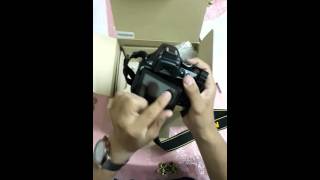 Nikon d5200 unboxing with lens 18:55 from shams stores