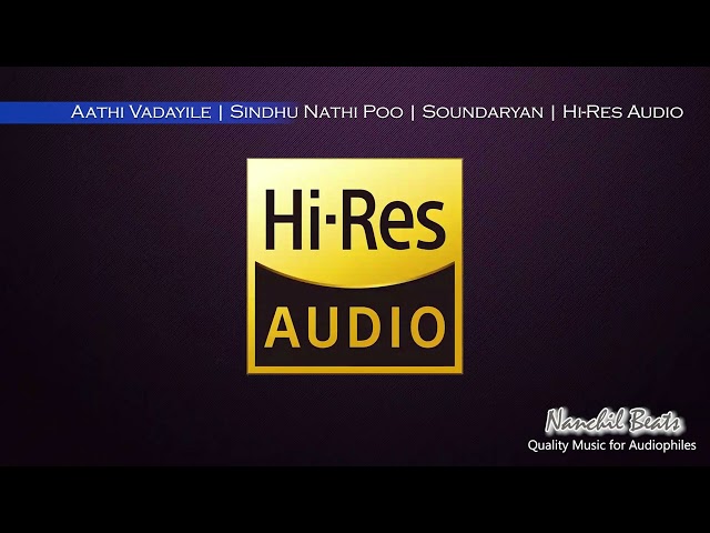 Aathi Vadayile | Sindhu Nathi Poo | Soundaryan | K.J.Yesudas & Asha Latha | Hi-Res Audio class=