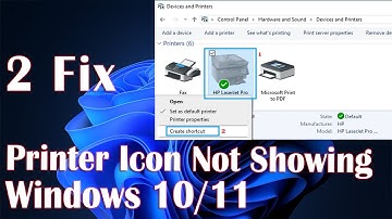 Printer Icon Not Showing In Windows 10 Device - 2 Fix How To