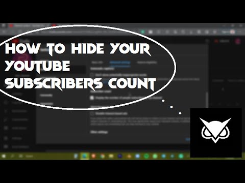 How to hide your Youtube subscriber count - YouTube