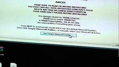 How To Install AMCO mod for minecraft 1.8.1