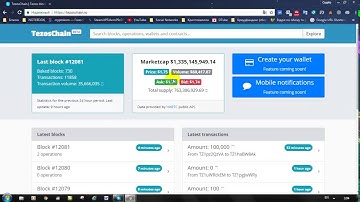 Tezos blockchain explorer - Tezoschain