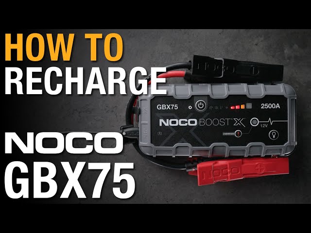 How to Recharge your NOCO GBX75 