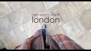 Soft snow day in London ✶ mini vlog ✶ video postcard series screenshot 2