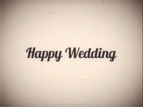 旧 らぼわん 自作に使える無料素材 昔の映画風レトロ Happy Wedding Youtube